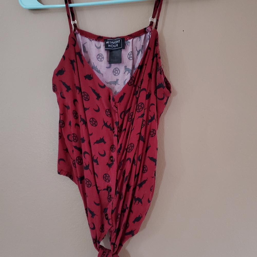 Red tank top